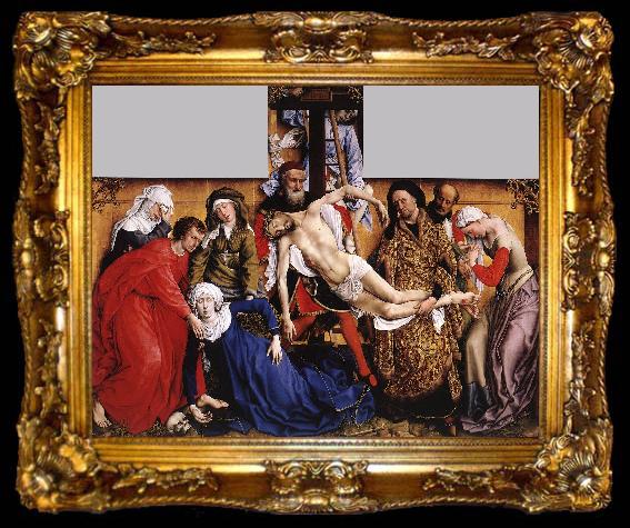 framed  Rogier van der Weyden Deposition, ta009-2